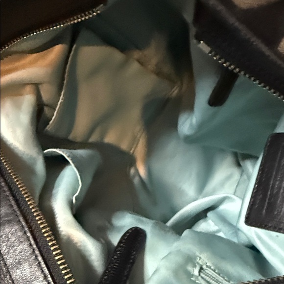 Coach Collette Signature Jacquard & Black SnakePrinted Leather bag EUCAuthentic - Picture 12 of 13